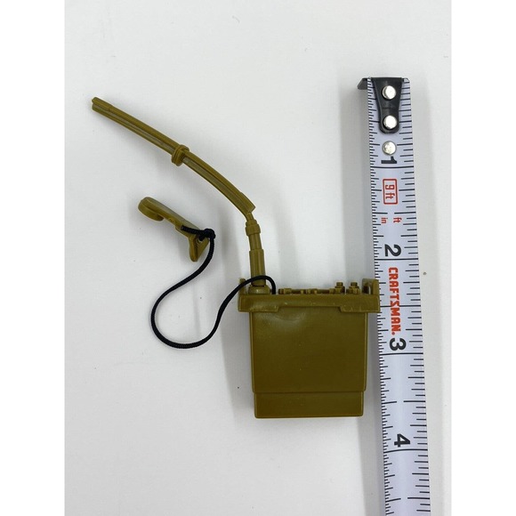 GI Joe Or Dragon 12” Action Figure Green Cloth Army Canvas Backpack & Talkie - Picture 5 of 5